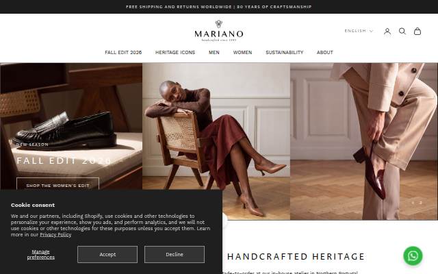 Mariano Store | Handcrafted since 1945 storefront