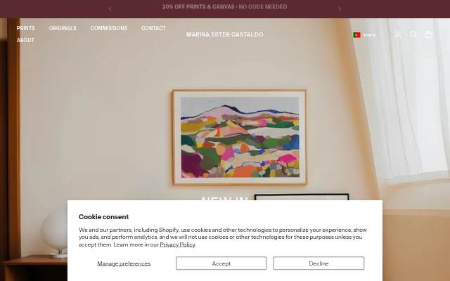 Startseite von Marina Ester Castaldo