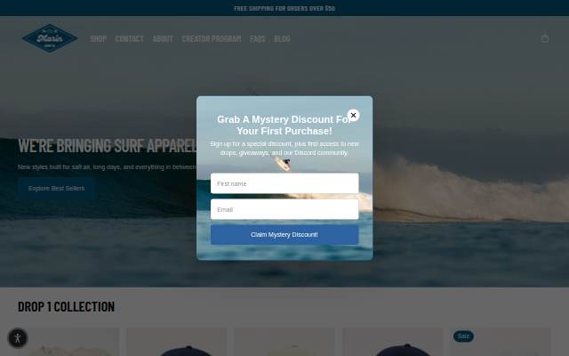 Marin Surf Co storefront