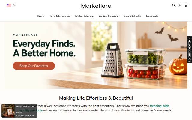 Escaparate de Markeflare