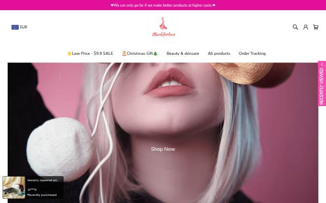 Markforloved storefront