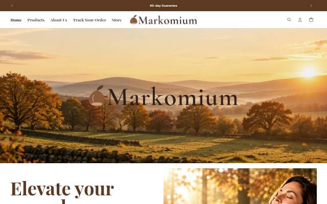 Startseite von Markomium