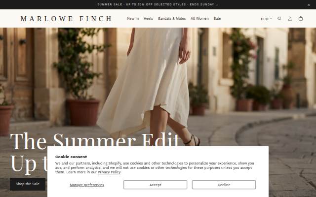 Marlowe Finch storefront