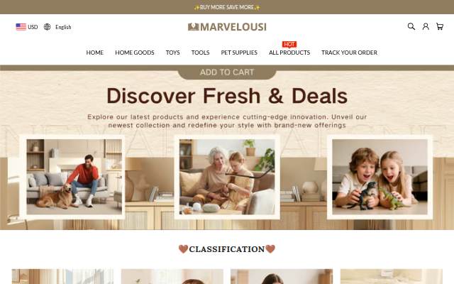 MARVELOUSI storefront