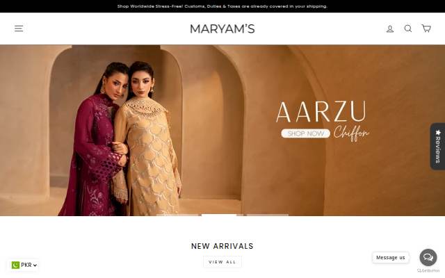 Maryams - House of Fashion storefront