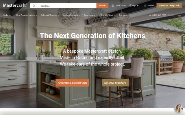 Startseite von Mastercraft Kitchens