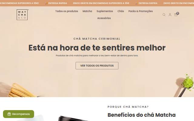 Matcha &amp; CO storefront