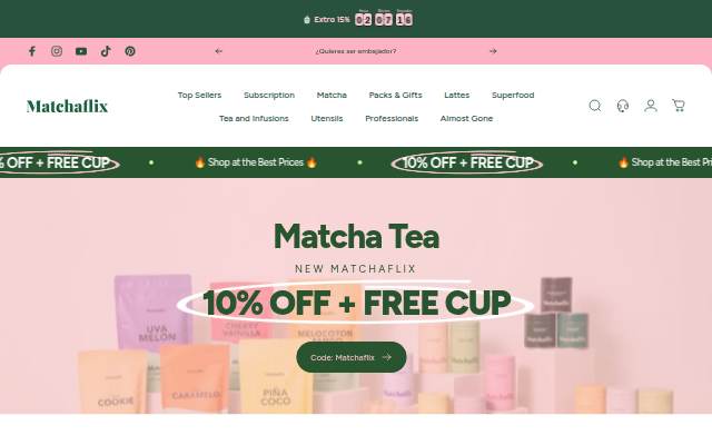 MATCHAFLIX storefront