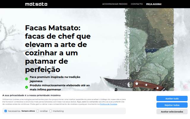 Facas Matsato: facas de chef que elevam a arte de cozinhar a um patamar de perfeição storefront