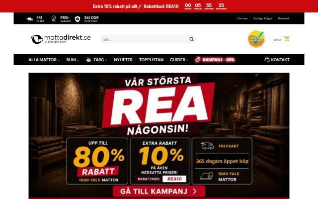 Mattadirekt.se storefront