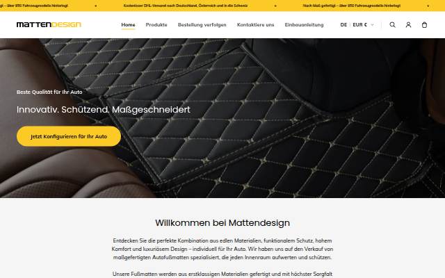 Startseite von mattendesign