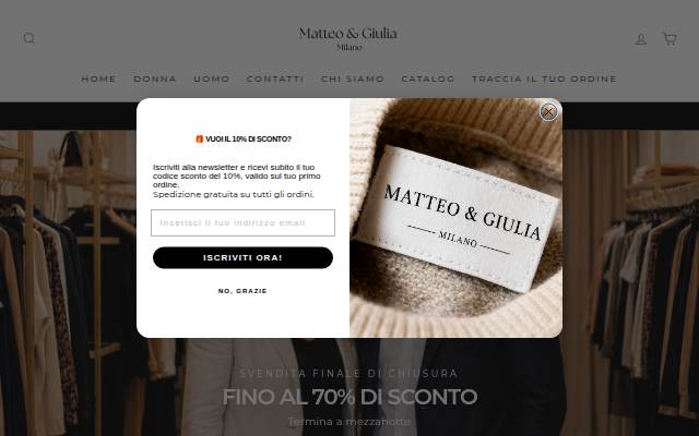 Startseite von Matteo &amp; Giulia Milano
