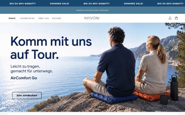 Mavoni Deutschland storefront