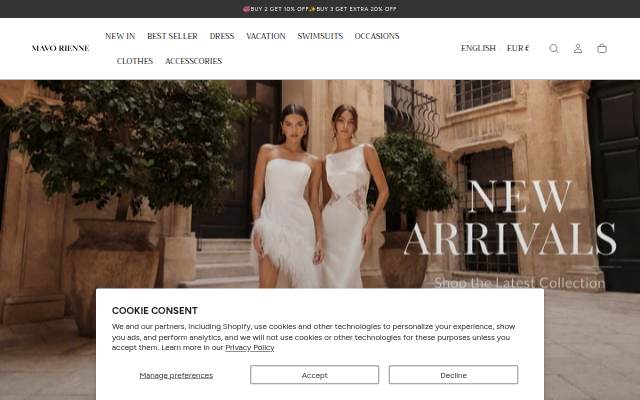 Mavorienne storefront