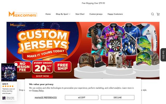 Maxcorners storefront