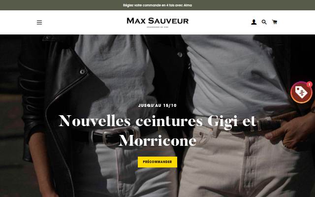 Startseite von Max Sauveur