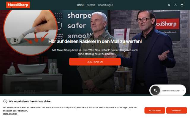 MaxxiSharp storefront