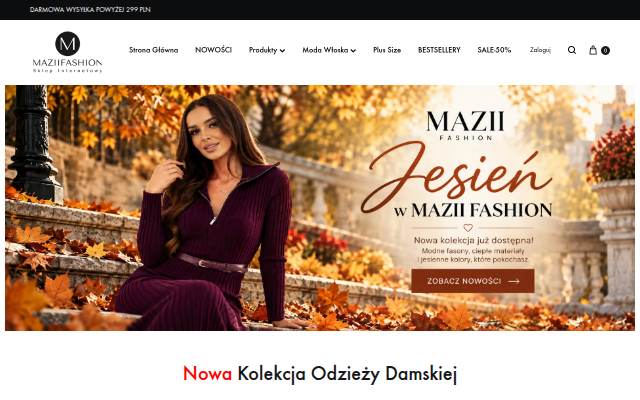 Startseite von mazii.pl
