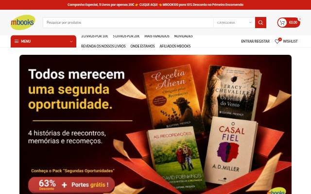 mbooks, Livraria Online - Livros novos e descontinuados, ao melhor preço do mercado storefront