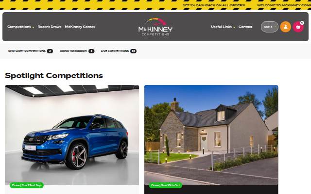 mckinneycompetitions.com storefront