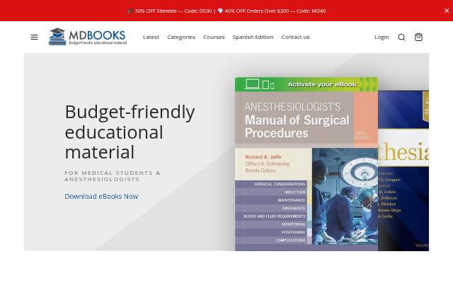 Startseite von MD Books – Essential Educational Books