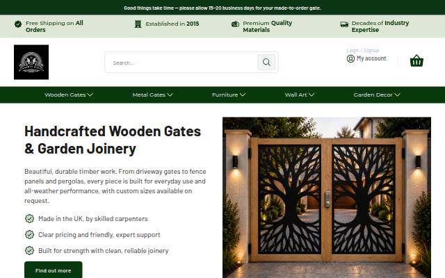 MD Carpentry storefront