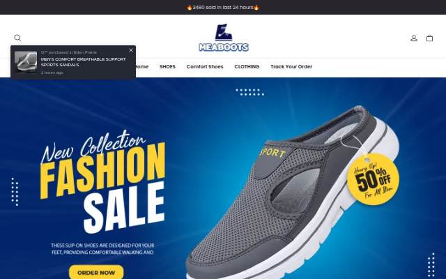 MEABOOTS storefront