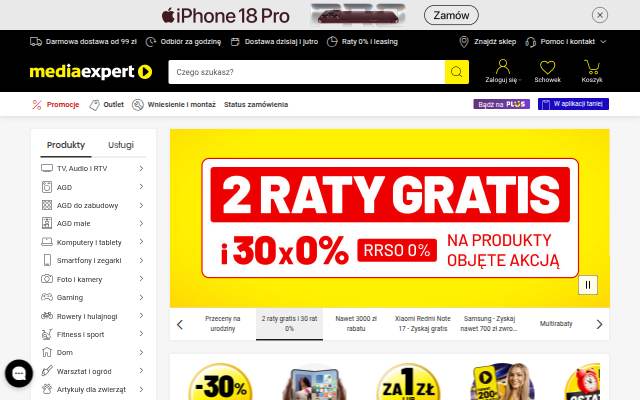 Media Expert storefront