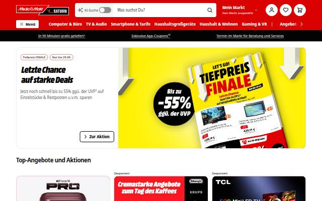 MediaMarkt storefront