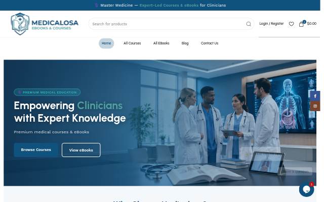 Vitrine de medicalosa.com – Premium Neurology Courses &amp; eBooks