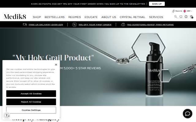 Medik8 storefront