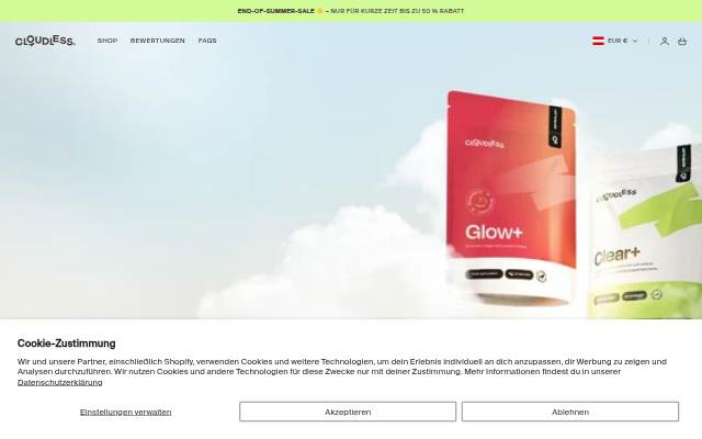 Cloudless storefront