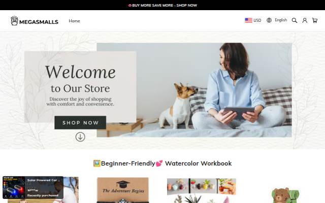 Megasmalls storefront