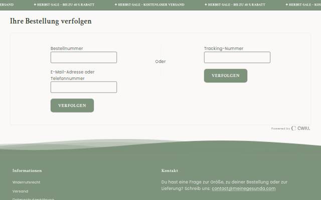 Startseite von Meine Gesunda