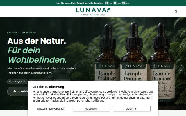 Lunava storefront