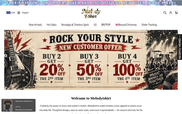 Startseite von Melodytshirt