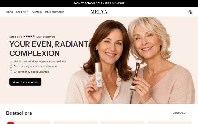 Melya US storefront