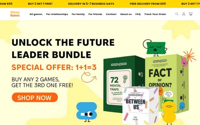 Memo Games USA storefront