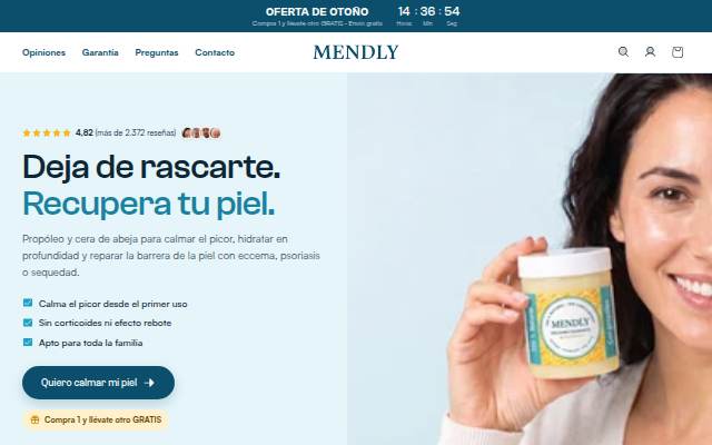 Startseite von Mendly