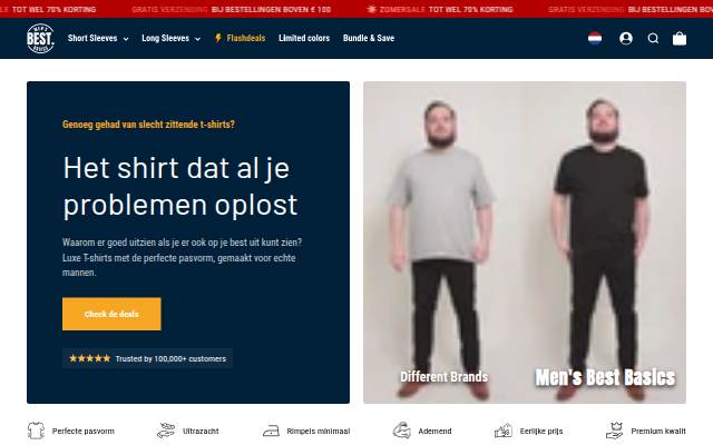 Men's Best Basics storefront