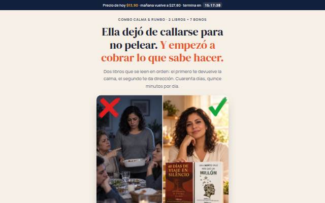 Escaparate de Combo Calma &amp; Rumbo · 2 libros + 7 bonos