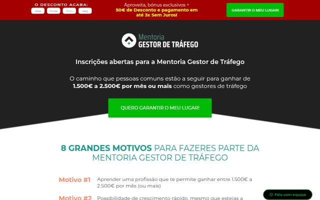 Mentoria Gestor de Tráfego storefront