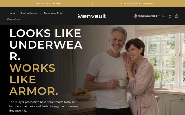 Menvault storefront
