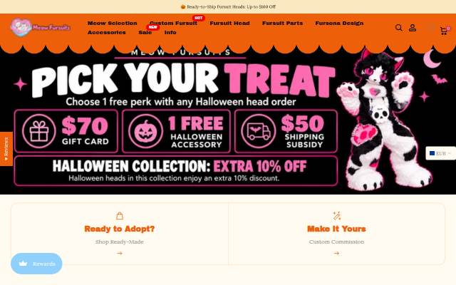 Startseite von Meow Fursuits