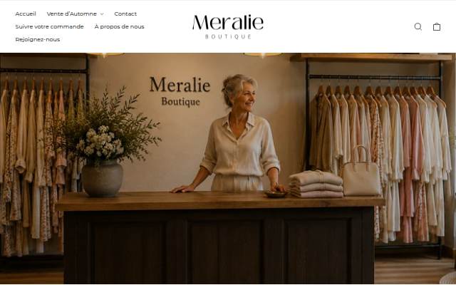 Meralie Boutique storefront