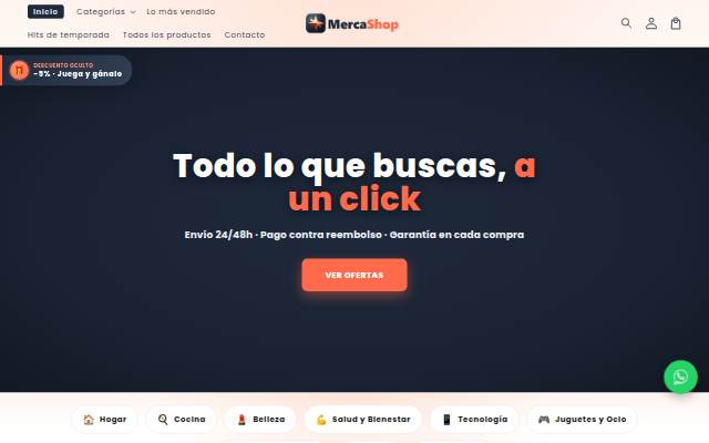 MERCASHOP storefront