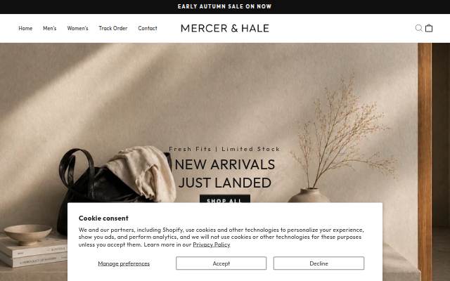 Mercer &amp; Hale storefront