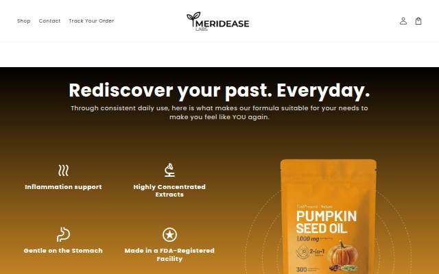 MeridEase Labs storefront