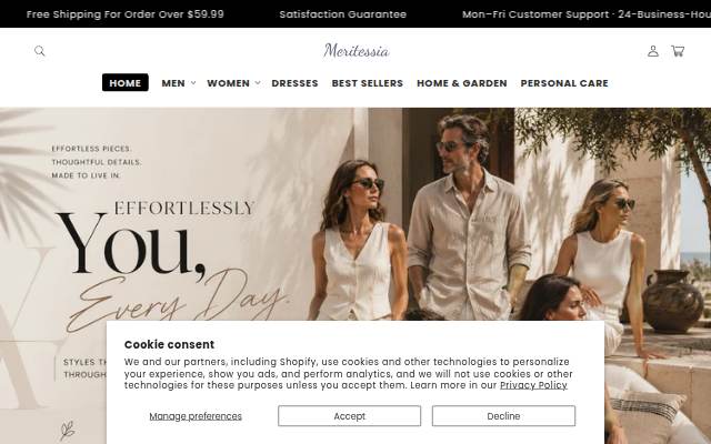 Meritessia storefront