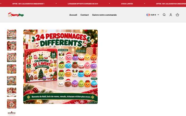 Startseite von MerryPop